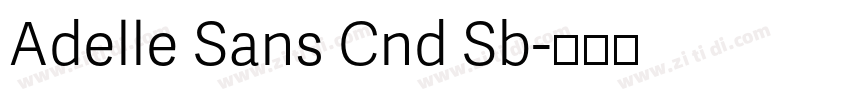 Adelle Sans Cnd Sb字体转换